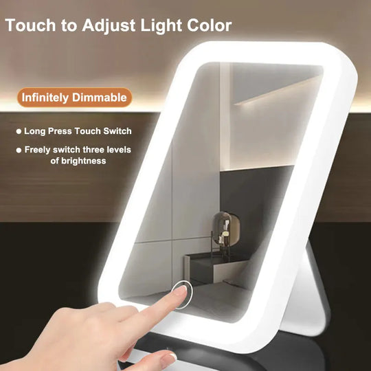 Rechargeable Makeup Mirror with LED Light